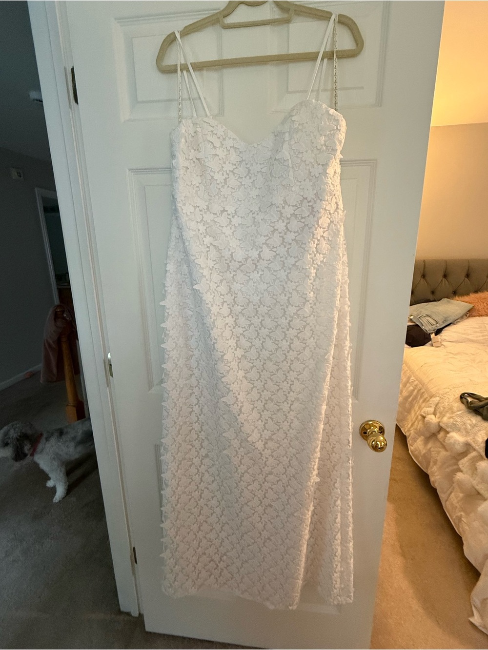 Lilly Pulitzer Resort White Gillian Lace Maxi Slip Dress